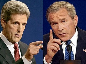 Kerry und Bush